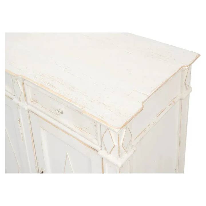 LOOMLAN - Wholesale Sideboard - Diamond Wall Sideboard Whitewash Drawers3