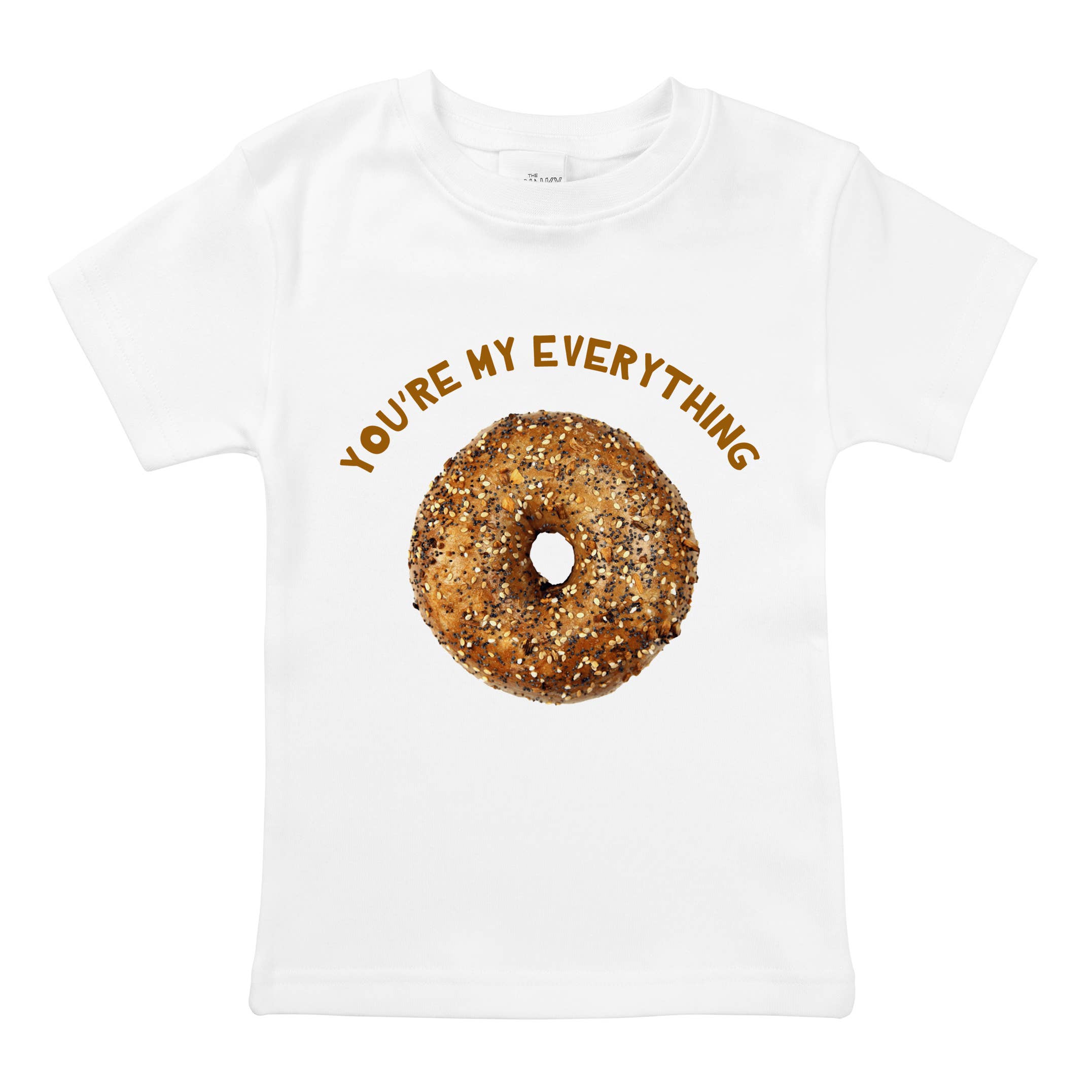 Spunky Stork - Wholesale Screen Printed T-Shirt - Kids - You Are My Everything Bagel Funny Organic Baby Toddler Shirt6