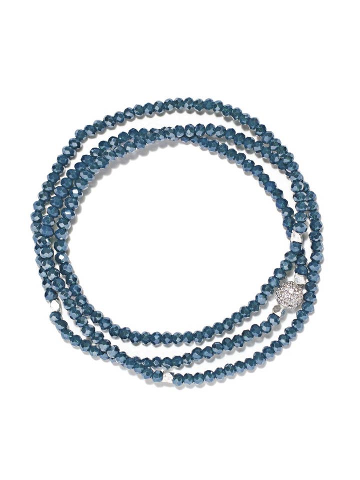 Pulseira Petra Triplo Wrap Cristais Turcos por atacado de In2 design