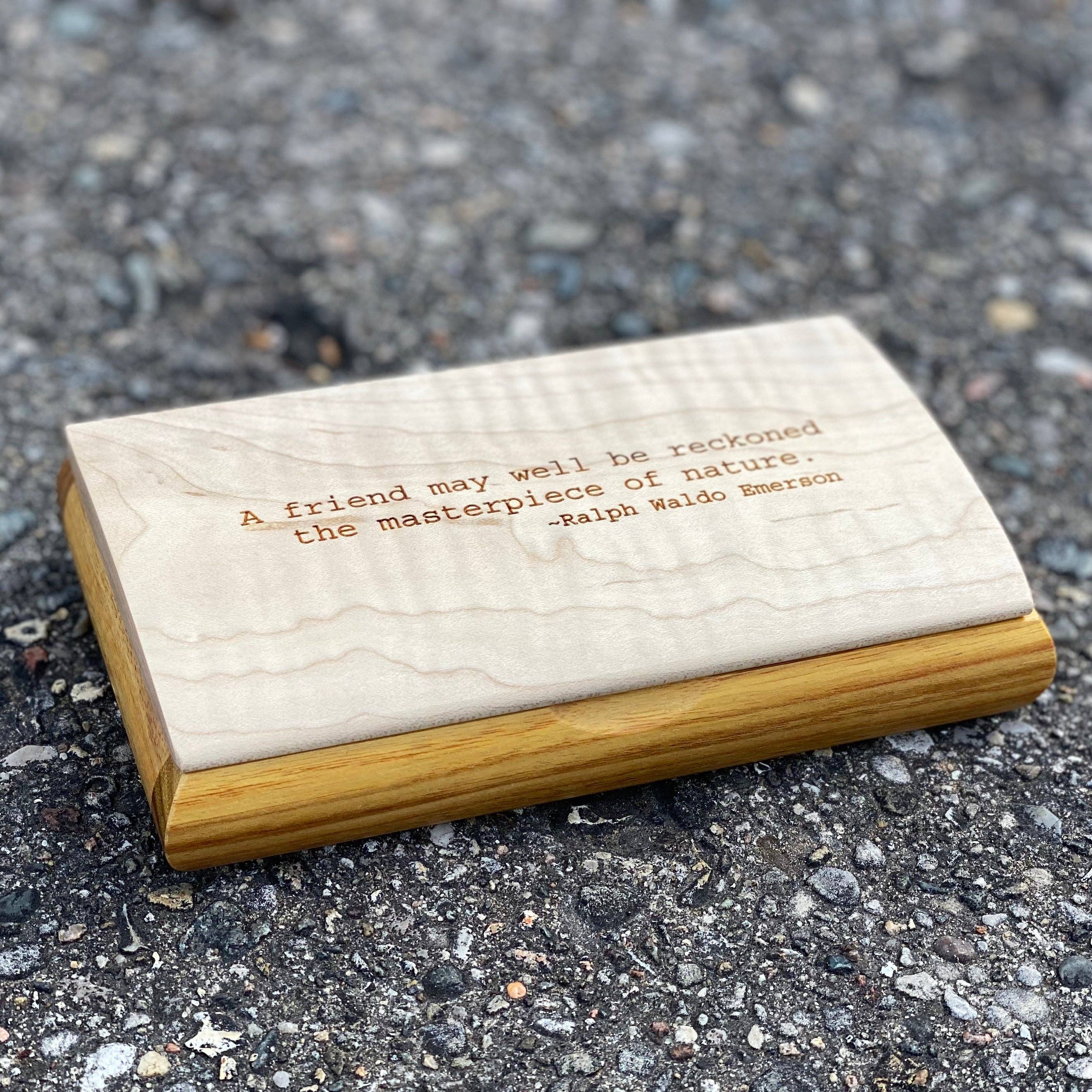 Mikutowski Woodworking - Wholesale Decorative Box - Wooden Possibility Box Engraved with Best Selling Quotes12