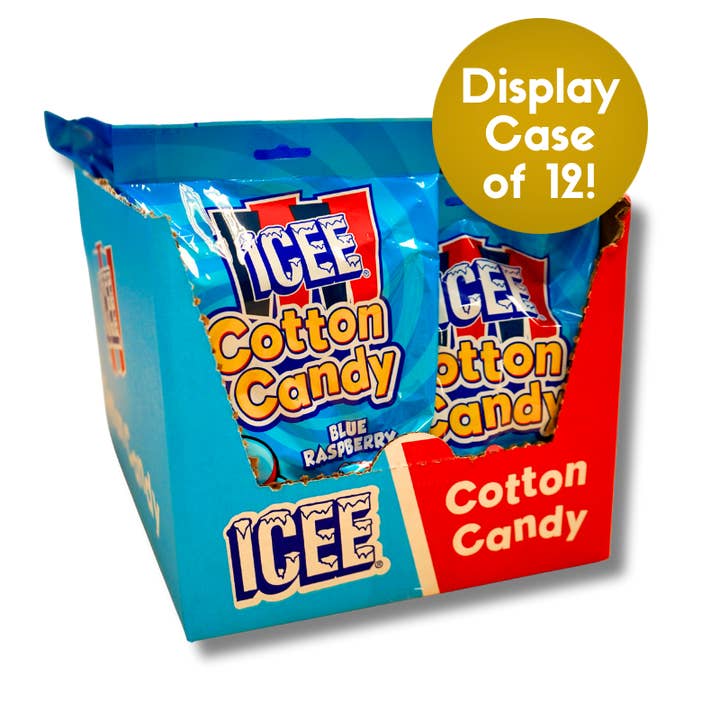 ICEE Cotton Candy - 3oz Bags (12-count display case) for wholesale by Santa Cruz Fun Foods