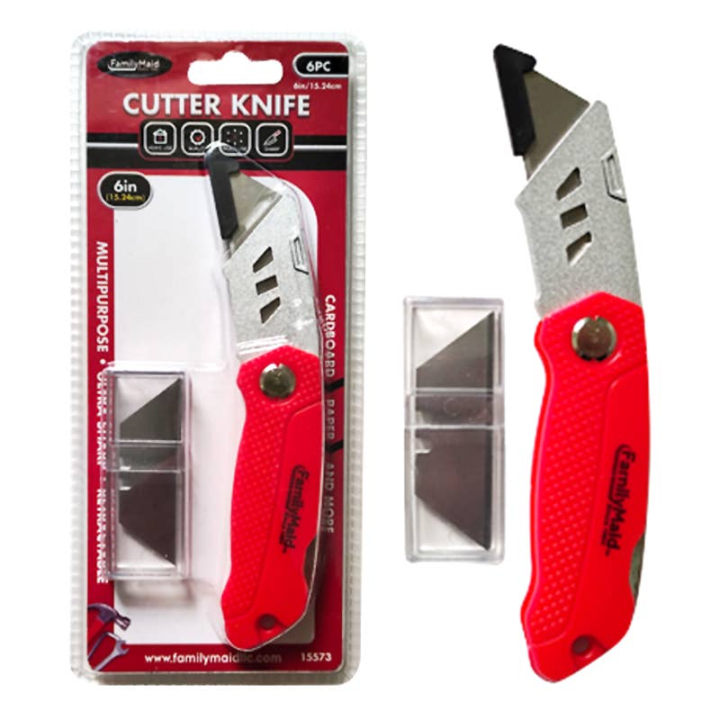 Deluxe Import Trading - Vente Sets de couteaux - Couteau à Lame Rétractable 5 Lames0