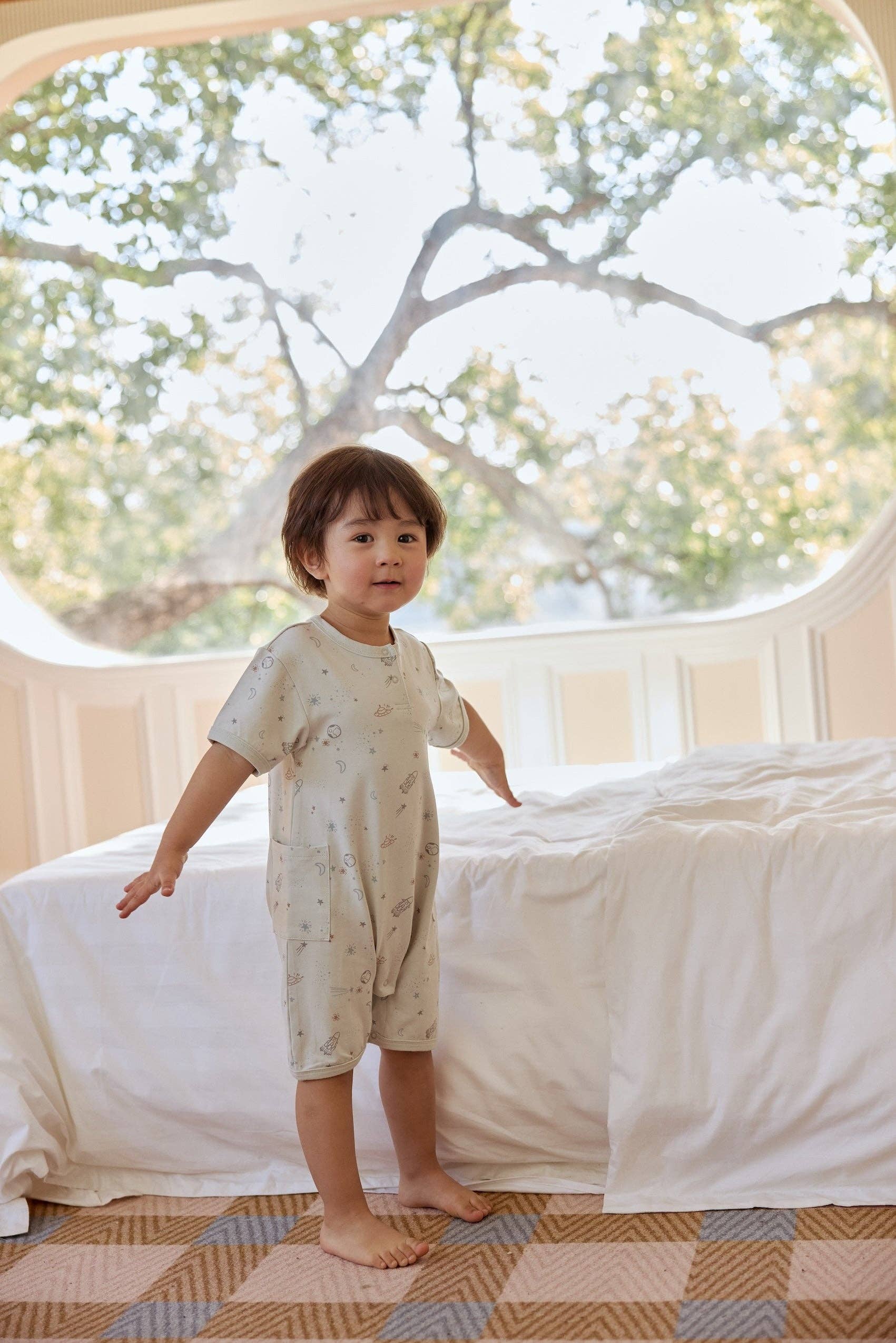 Norsu Organic – wholesale Jumpsuit – Baby – Baby Organic Bamboo Romper-Space1