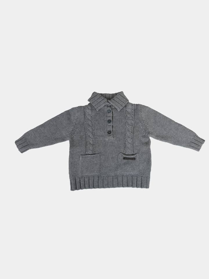 PULL TRESSÉ GRIS pour la vente par Al Agua Patos