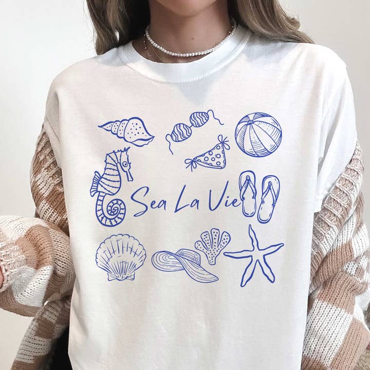 SEA LA VIE Oversized Graphic T-shirt för wholesale av A. BLUSH CO