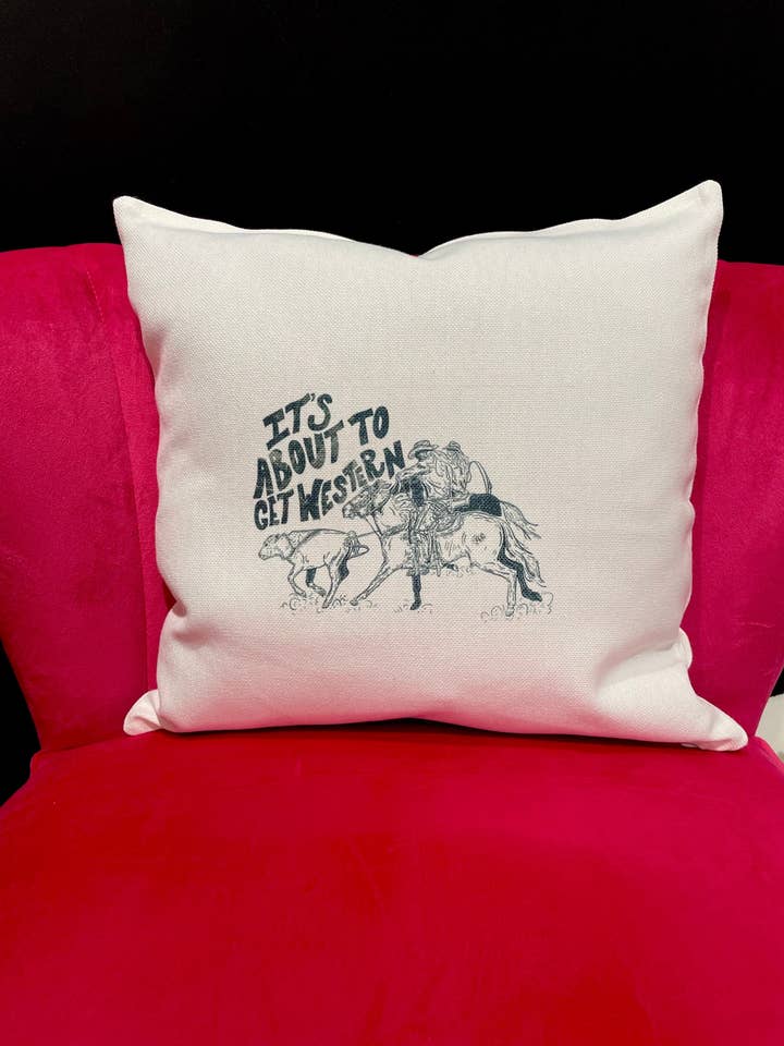 Funda de almohada Get Western Throw para venta al por mayor de The Coyote Cowgirl