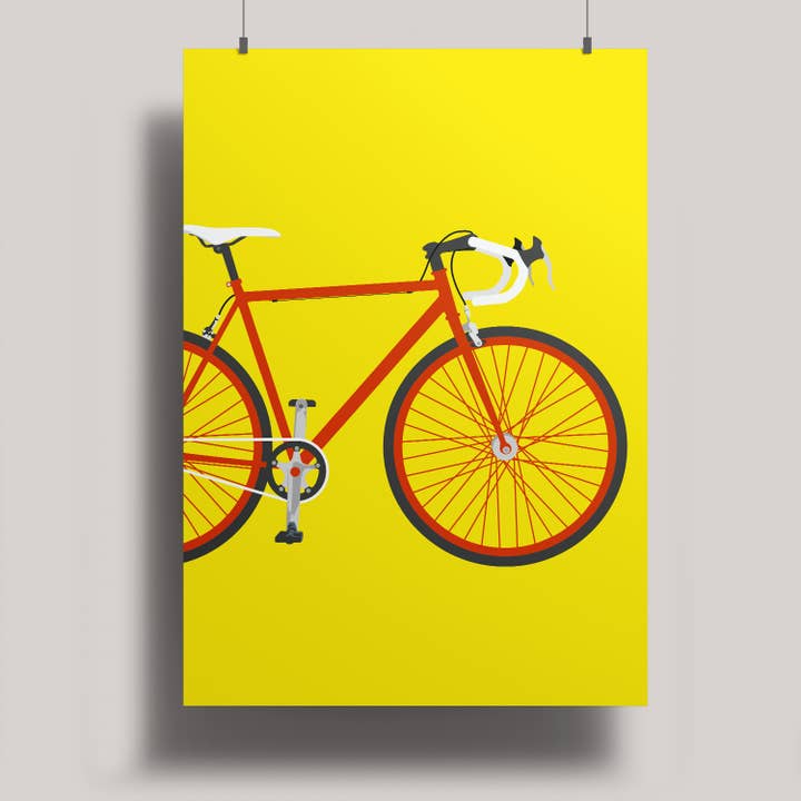 Artprint A3 - vélo de route pour la vente par nobis design