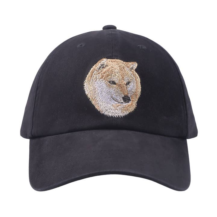 Casquette de baseball brodée HatPhile Shiba Inu – Casquette de papa en coton réglable pour la vente par HATPHILE