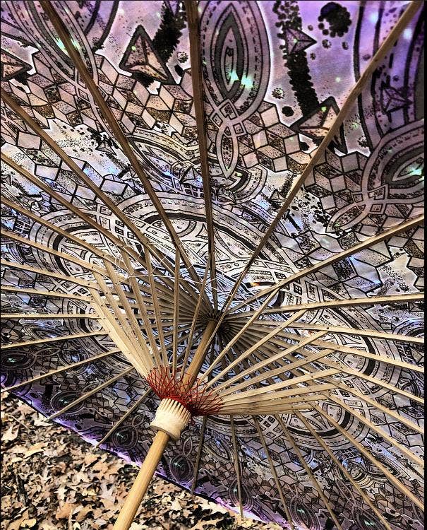 Enlighten – Großhandel Regenschirm – Unisex – Botanische Allwissenheit Parasol4