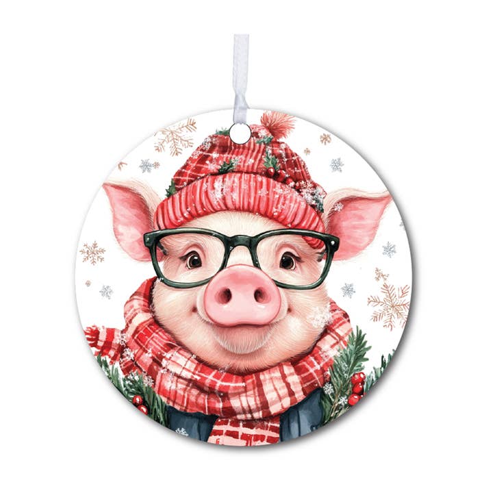 Pig Ornament Christmas for Holiday Tree Decoration for wholesale by LifeSong Milestones