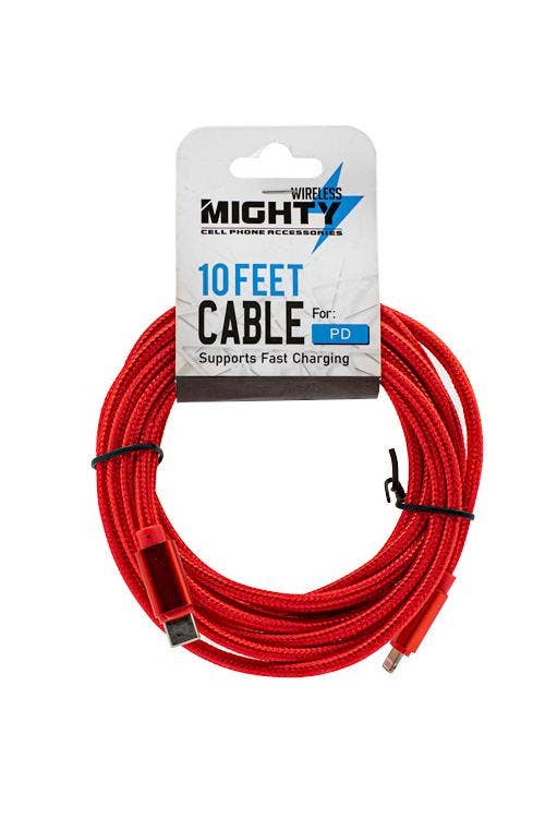 Mighty Wireless - Vente Câble de charge - Câble Lightning vers DP en tissu solide de 10 pieds2