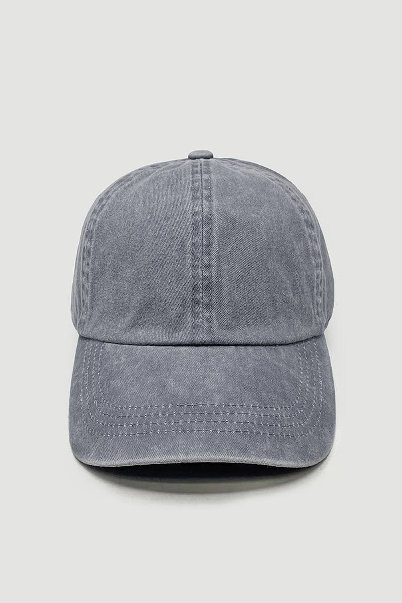 David And Young - Wholesale Baseball Cap - Unisex - GWCAP18670 - Stone Washed Twill 6 Panel Baseball Cap4