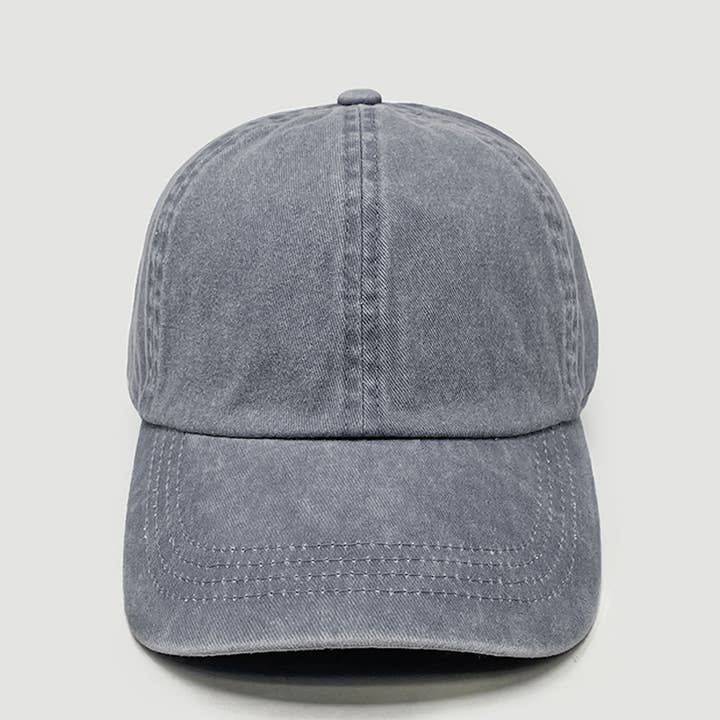 David And Young - Wholesale Baseball Cap - Unisex - GWCAP18670 - Stone Washed Twill 6 Panel Baseball Cap4