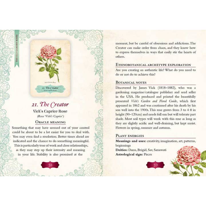 Simon & Schuster - Wholesale Tarot Cards - Oracle of The Roses by Cheralyn Darcey5