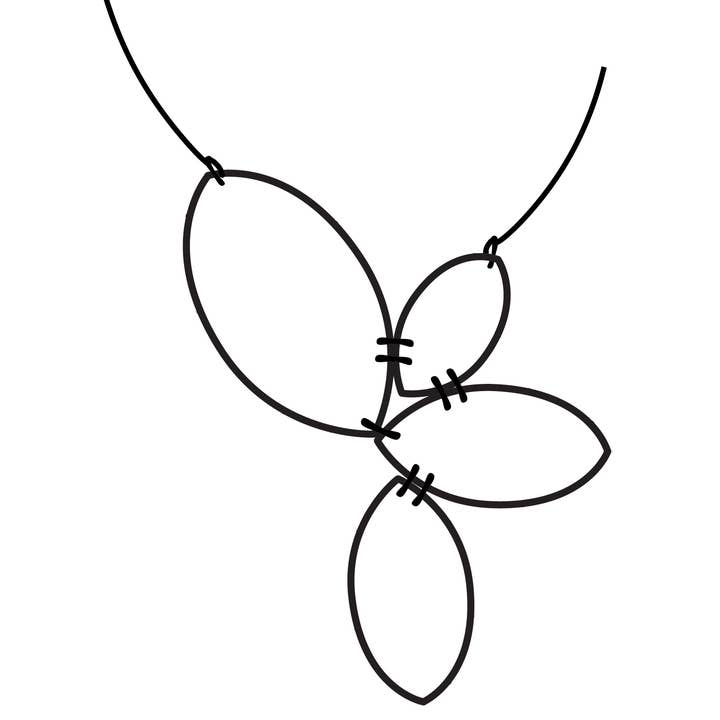 Quad Marquise Necklace for wholesale by Material+Movement