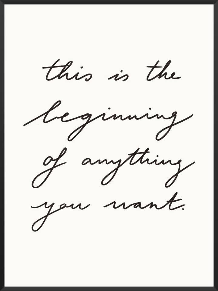 C'est le début - Affiche pour la vente par Project Nord