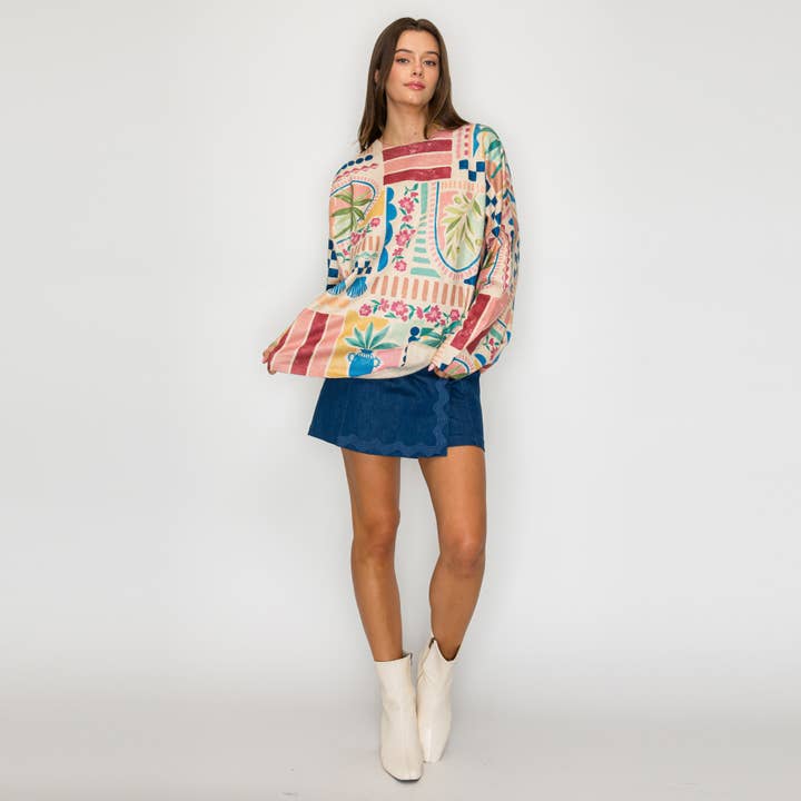 LoveWednesday – wholesale Pullovertröja - Dam – Amelie Love Tröja - LWSW12212