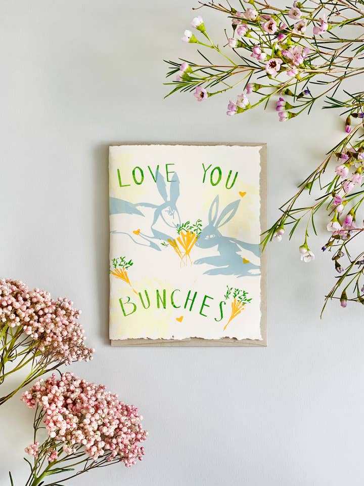 Love You Bunches | Tarjeta de felicitación para venta al por mayor de VICTROLA DESIGN