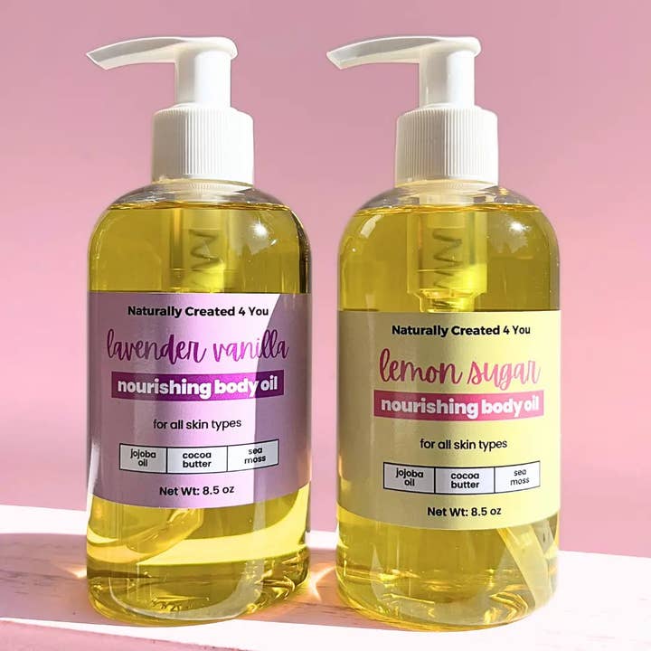 Nourishing Body Oil – 8.5 oz for wholesale by Naturally Created 4 You