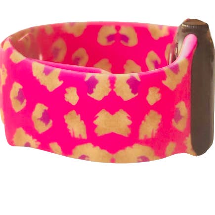 Pink Cheetah Apple Watch Band for wholesale by Thomas and Lee Company