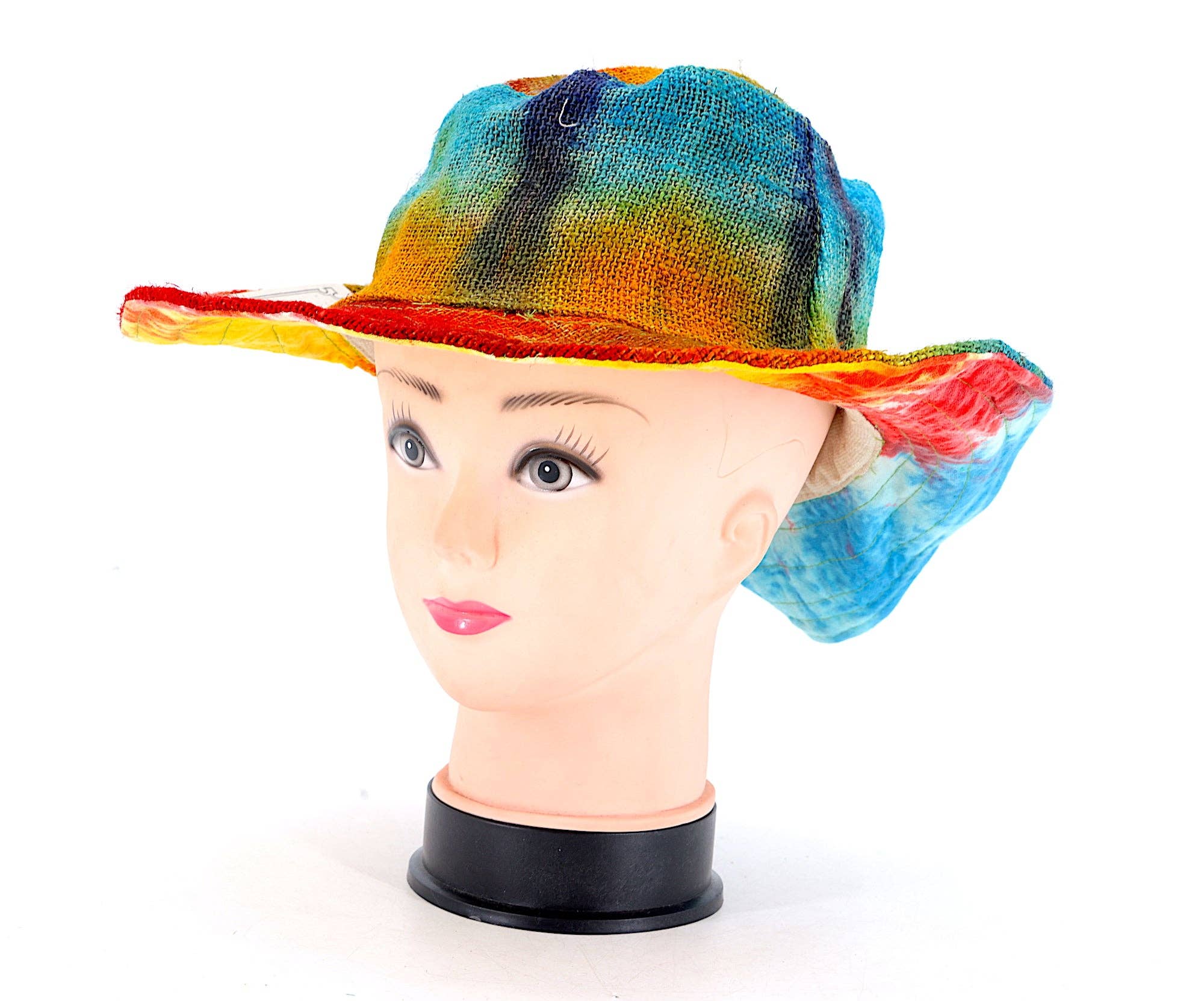 Himalaya Handmade - Vente Bob – femme - Chapeau bohème hippie tie-dye fait main à 100% chanvre21