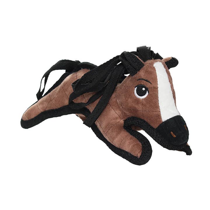 Tuffy Jr Barnyard Pony, Durable, Tough, Squeaky Dog Toy for wholesale by Tuffy Dog Toys - VIP Products