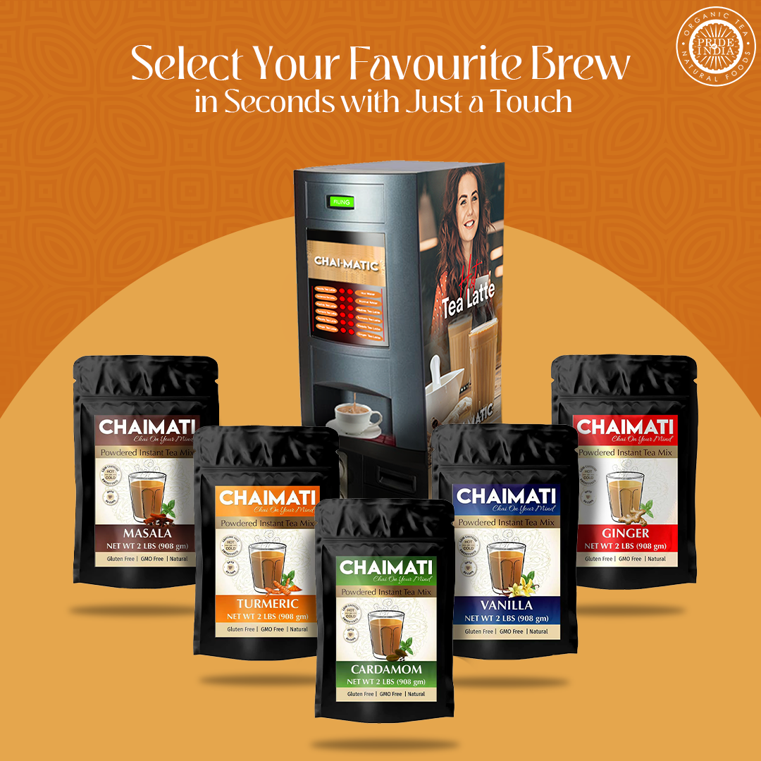 PRIDE INDIA BRANDS - Wholesale Coffee Machine - Chaimatic Instant 4 in 1 Hot-Iced Chai & Coffee Machine 5