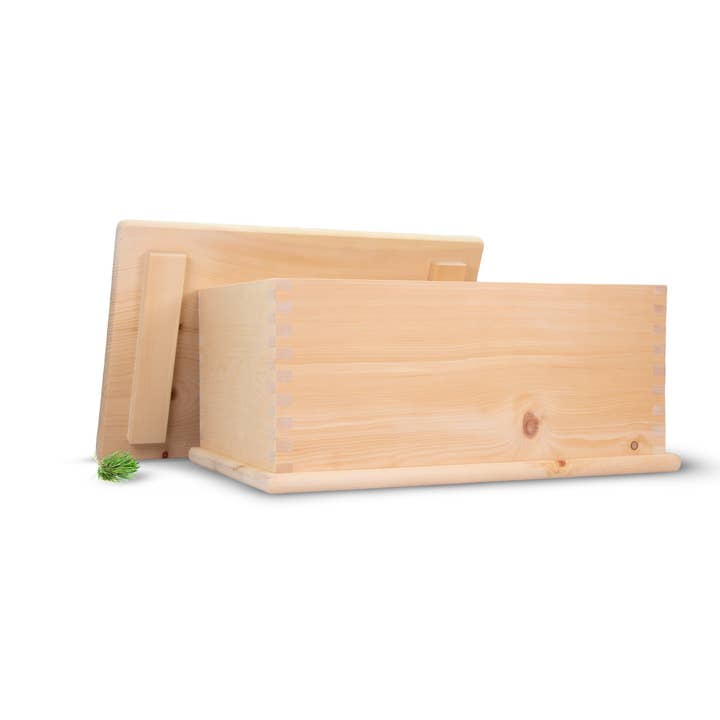 ZirbenBrotkiste | 3-teilig (Brotdose + Deckel + Ablagegitter für den Großhandel von Zirbelino