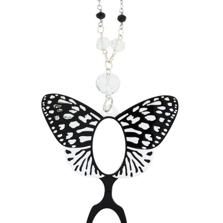 Schwarz Royal Black Butterfly Brillenanhänger für den Großhandel auf Faire2