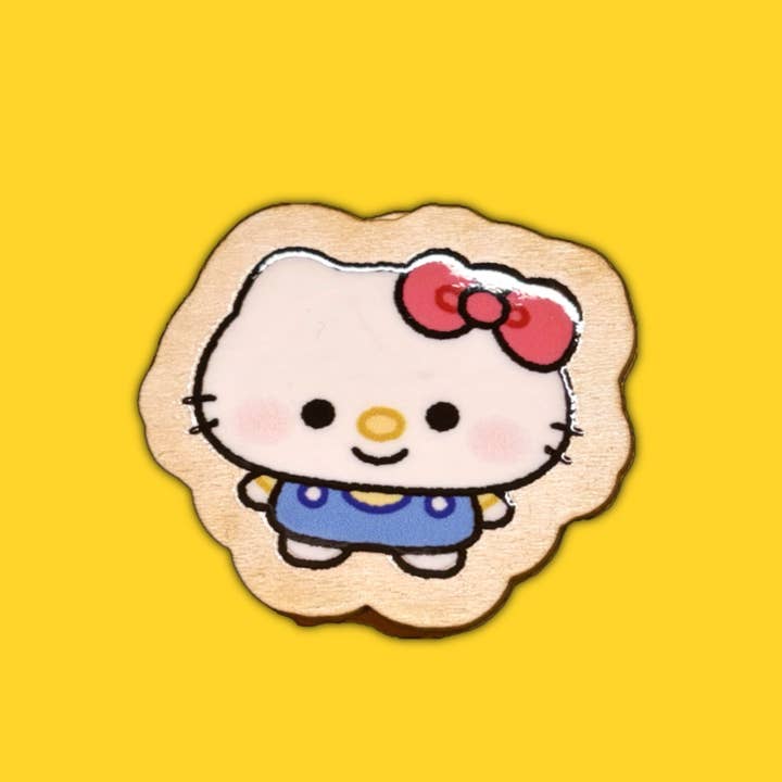 Cute Kitty | Wooden Pin for wholesale by Ghostiekid