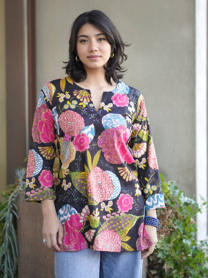 Beau Cotton Kurta Tunic for wholesale by Dolma