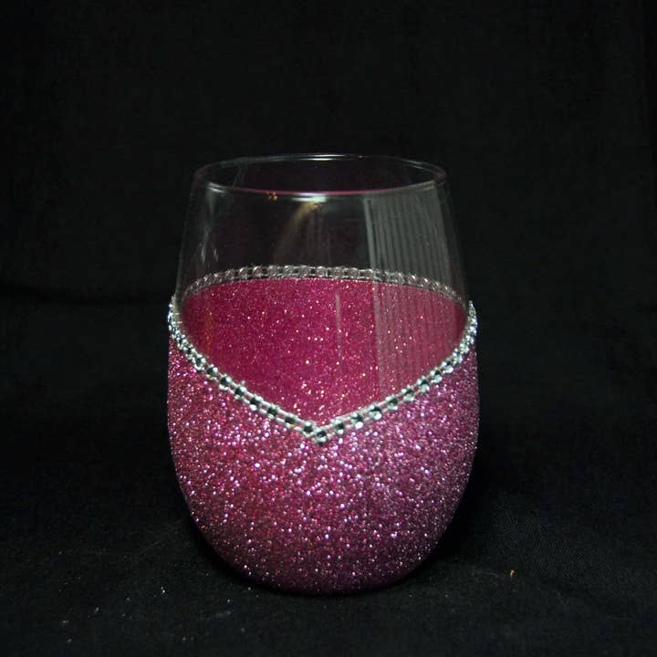 WineyBitches.Co - Wholesale Wine Glass - Classy With a Bitchy Side – Bling Glitter Glass Wine Glasses (Just Sayin’ Collection)21