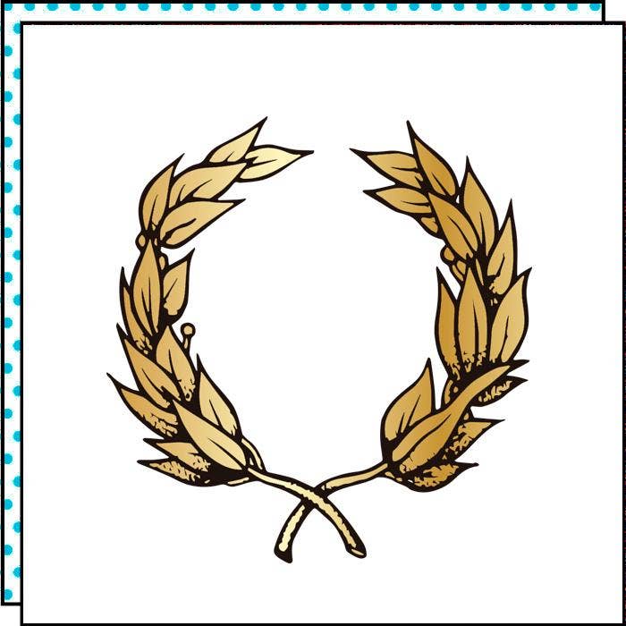 Tattoonie - Wholesale Temporary Tattoo - Laurel Gold Tattoo (pack of 2)1