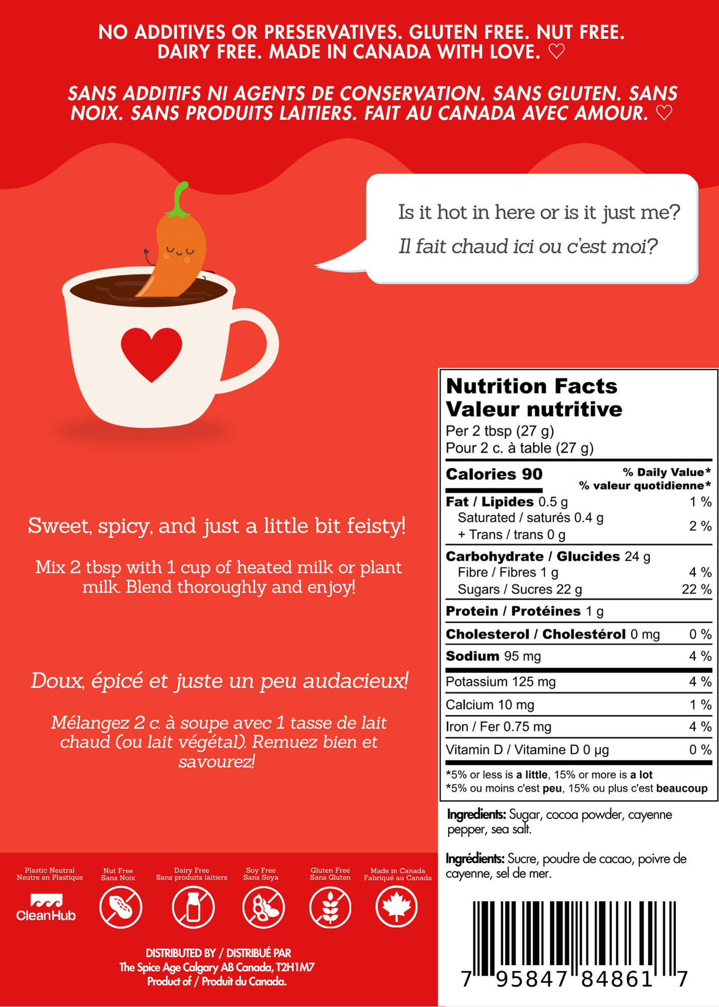 The Spice Age - Vendita all'ingrosso Mix per cioccolata calda - Cioccolata Calda Piccante - Lascia cadere come se fosse Calda (Cioccolata)1