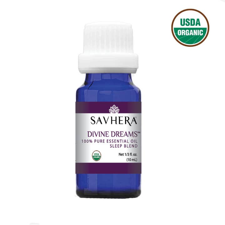 Organic Divine Dreams Essential Oil (sleep blend) for wholesale by Savhera