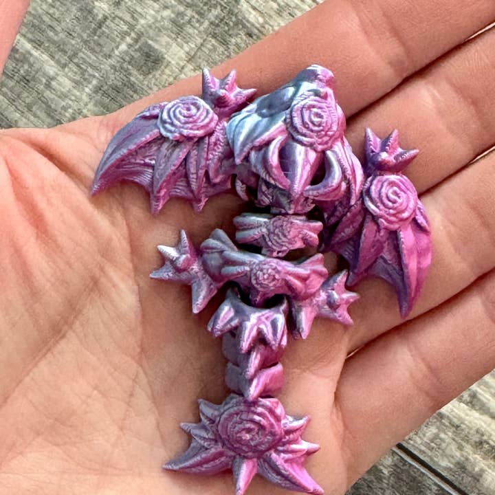 LNZ Custom Design - Vendita all'ingrosso Giocattolo fidget - Bambini - Confezione da 5 Wyvern Variety - Wyvern Dragons stampati in 3D4