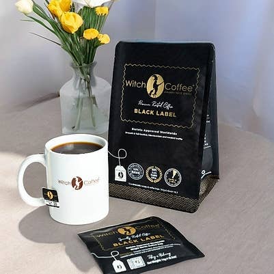 WITCH COFFEE (Montre Australia Pty Ltd) - Wholesale Ground Coffee - 12x Witch Coffee - Black Label Steeped Coffee Bags1