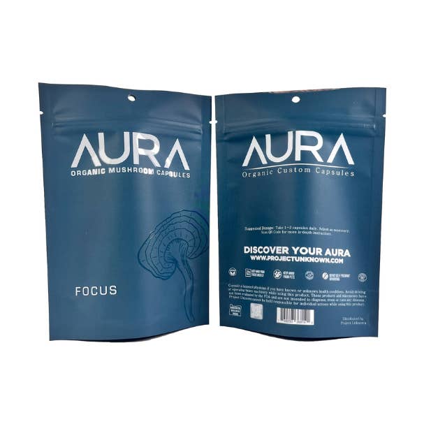 Capsules Focus Blend pour la vente par AURA Mushrooms