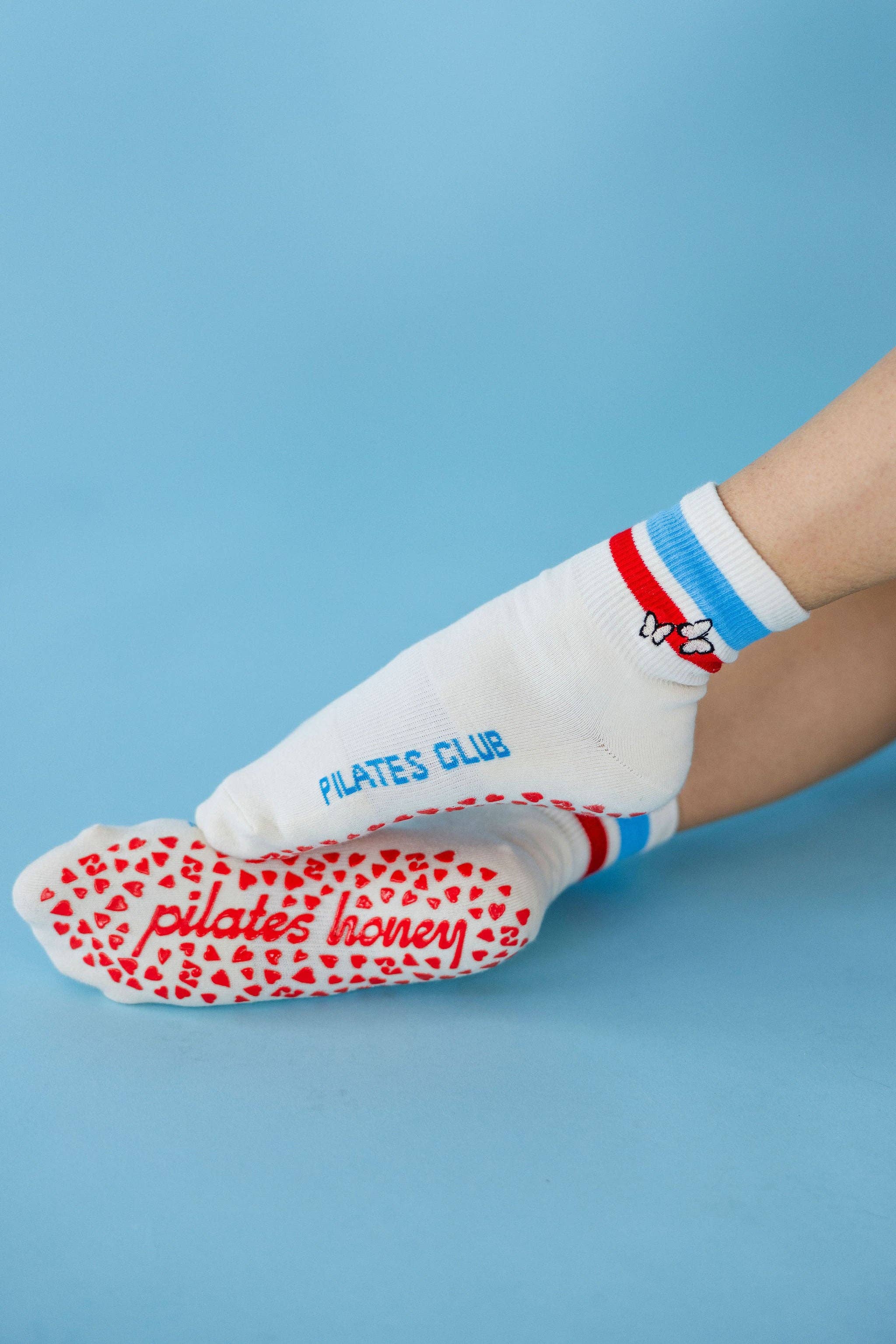 Pilates Honey - Wholesale Sokken - Dames - American Butterfly korte grip sokken