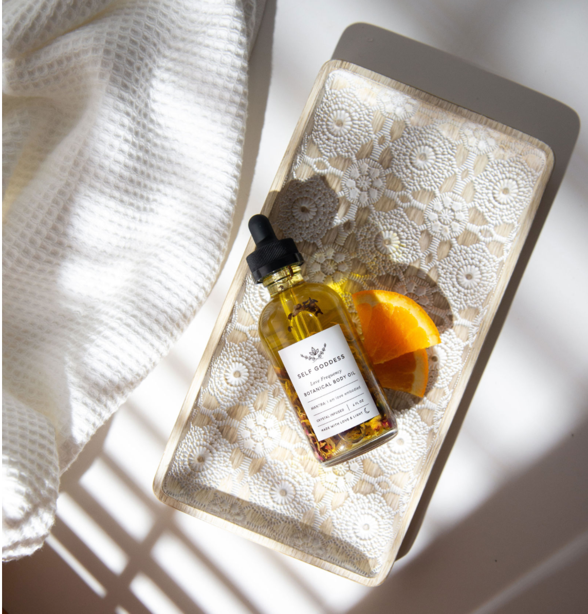 Self goddess - Wholesale Bath/Body Oil - Love Frequency Botanical Rose Body Oil - Crystal Infused2