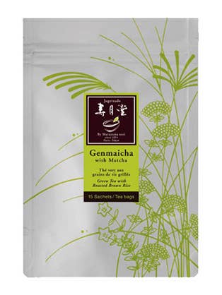 Organic Genmaicha, 15 Teabags In Stand Pack for wholesale by Jugetsudo USA