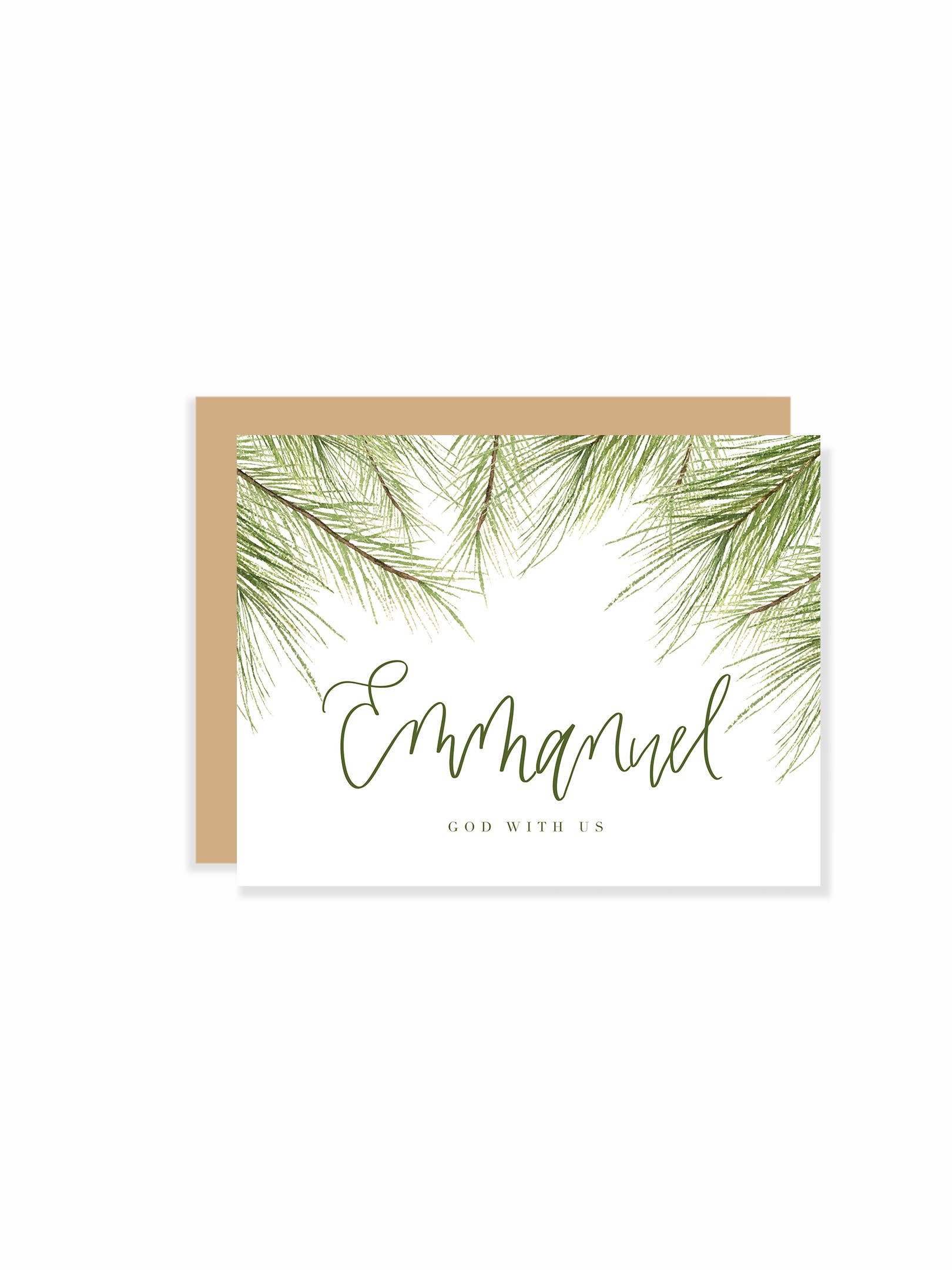 Grace Notes Ltd. - Christian Art and Gifts - Wholesale Christmas Card - Watercolor Christmas card - Emmanuel