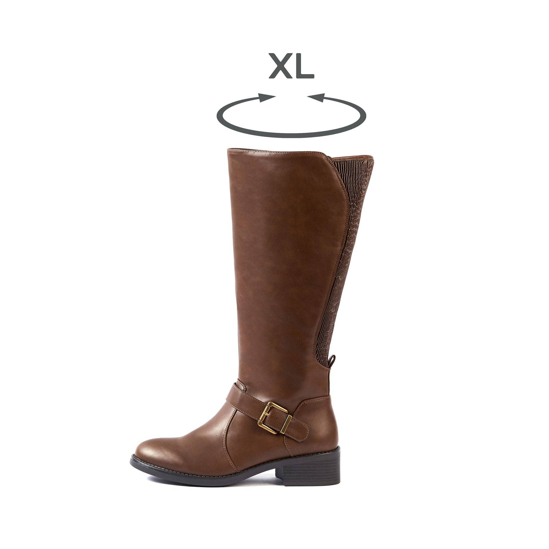 Gabylou - Wholesale Boots - Women's - XL boots for wide calves - Kiwi model13