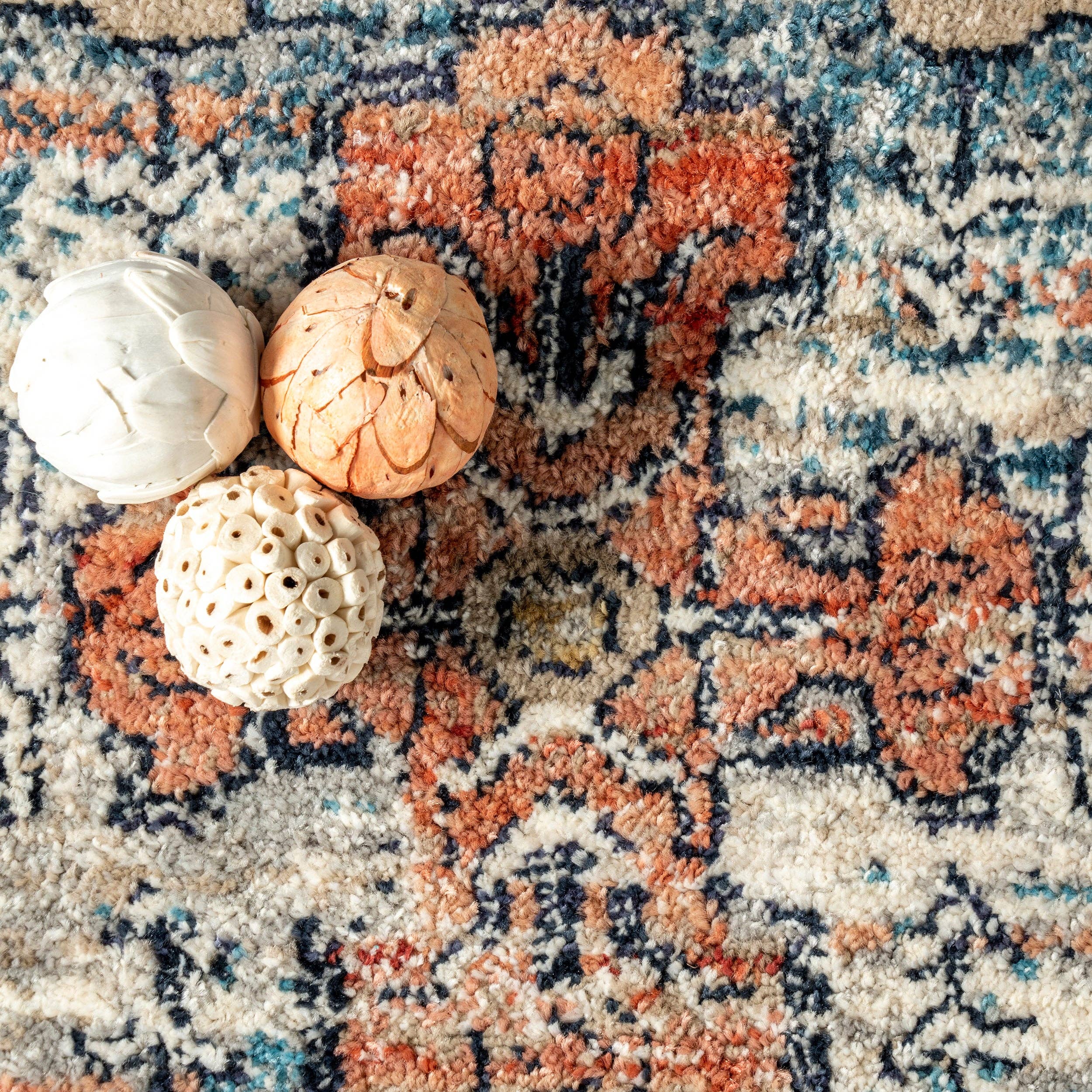 Beige Marley Traditional Medallion Fringe Area Rug for wholesale on Faire4