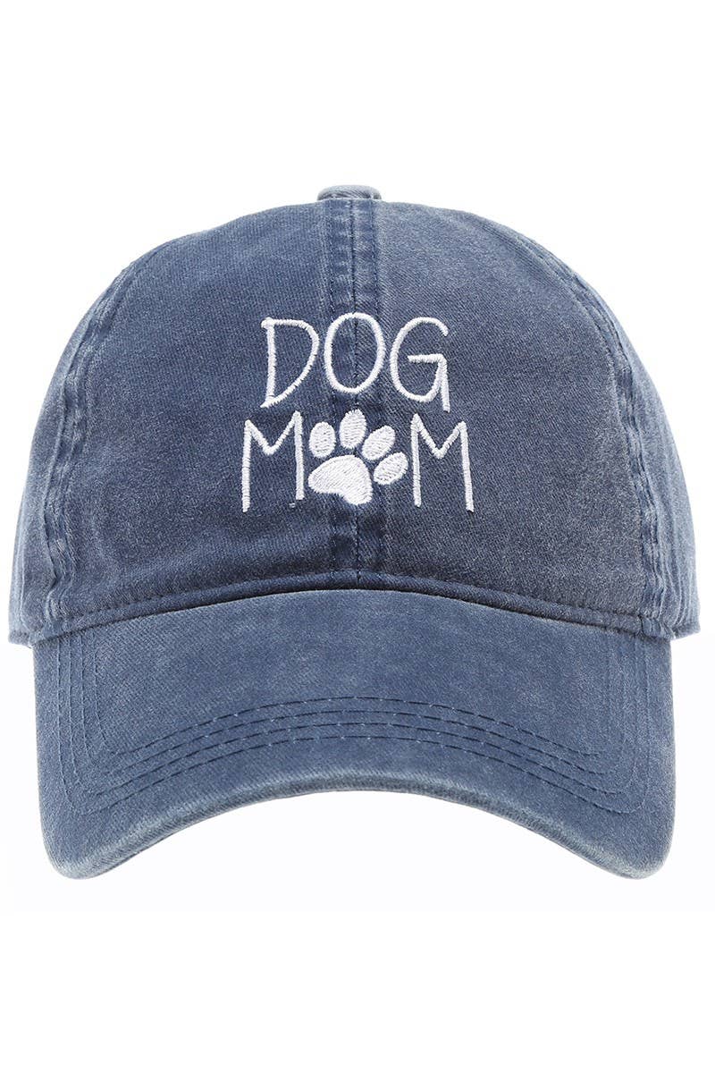 Fashion City - Vendita all'ingrosso Cappellino da baseball - Donna - Cappelli da baseball in cotone ricamati DOG MOM, stile vintage18
