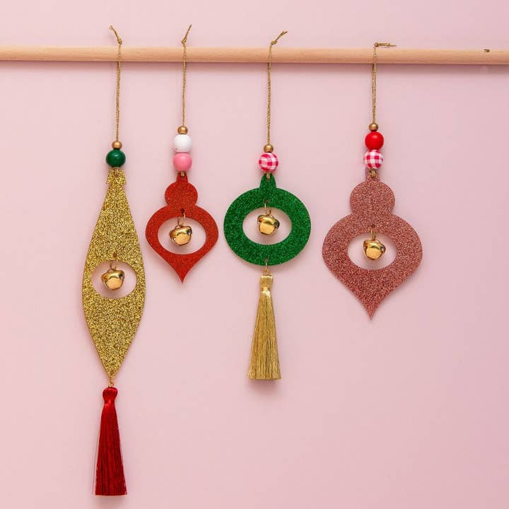 Glitter Ornament Set for wholesale by Oh It's Perfect