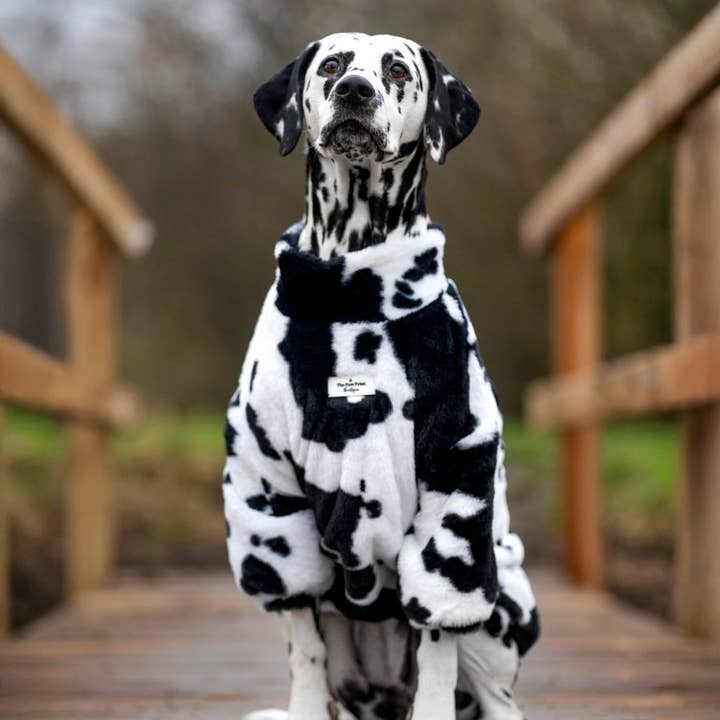 The Paw Print Boutique - Wholesale Pet Coat - Dog - The Cow Print Fluffy & Fabulous Fleece8