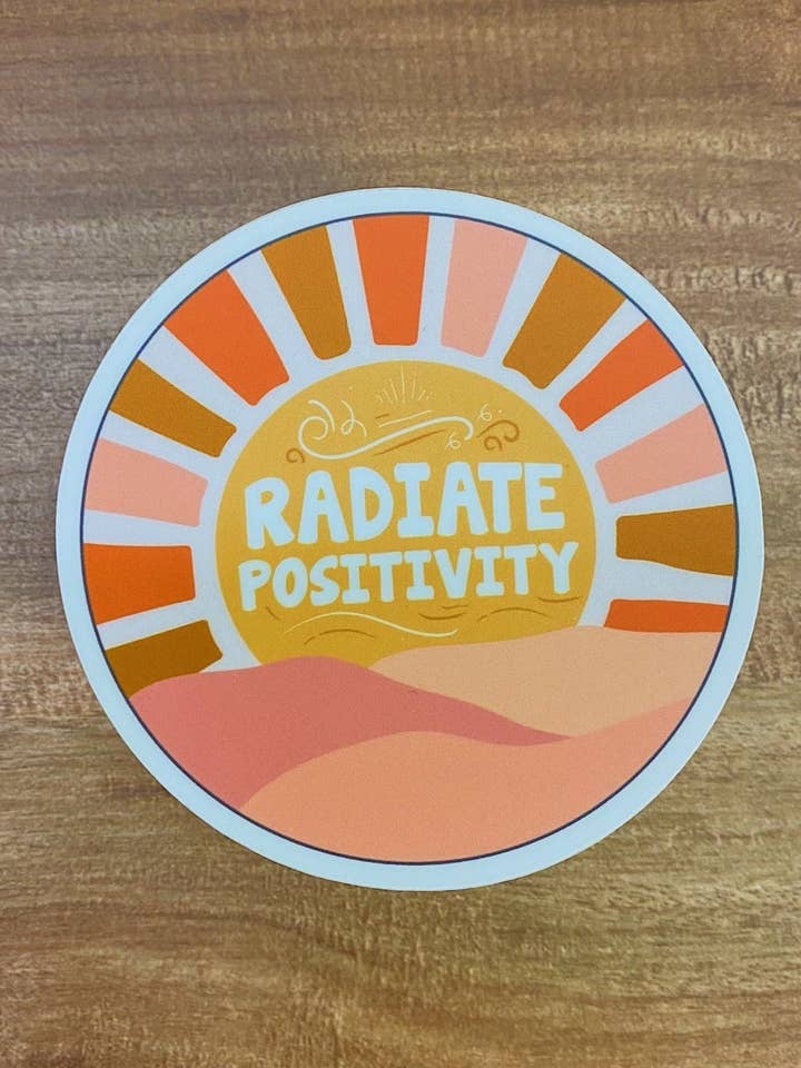 Pegatina de positividad irradiada para venta al por mayor de Emacity Threads