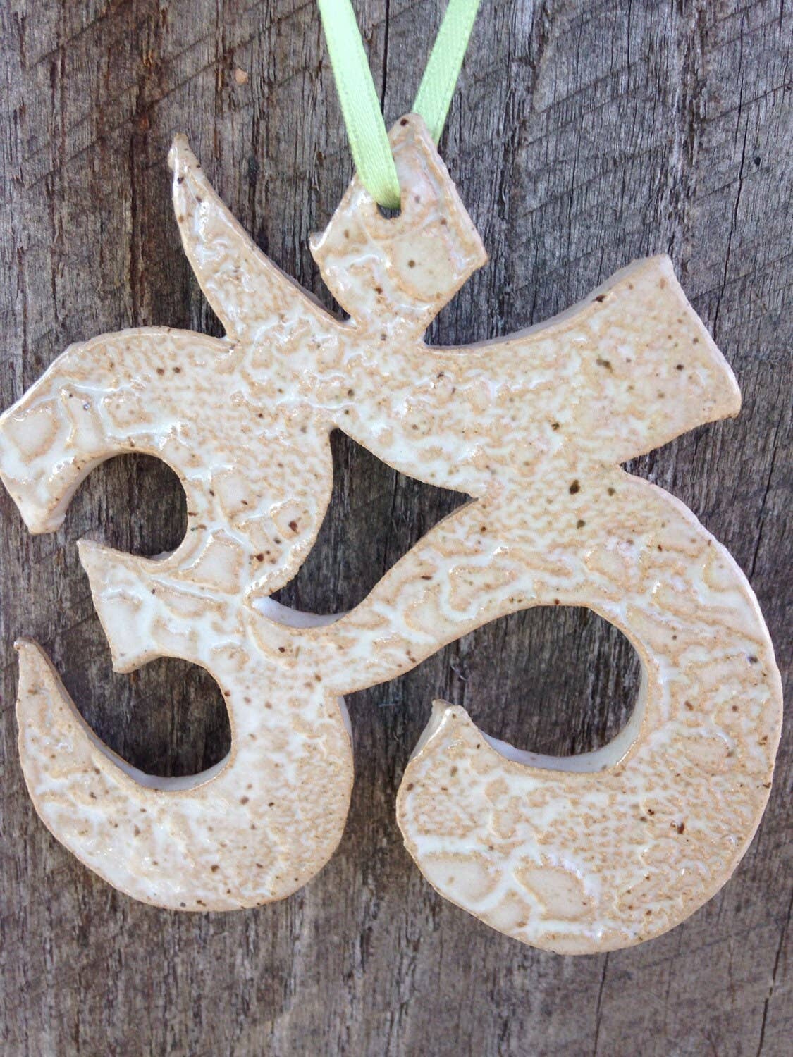 Stonehouse Pottery - Wholesale Ornament - Om Yoga Ornament namaste Yoga holiday yogi2
