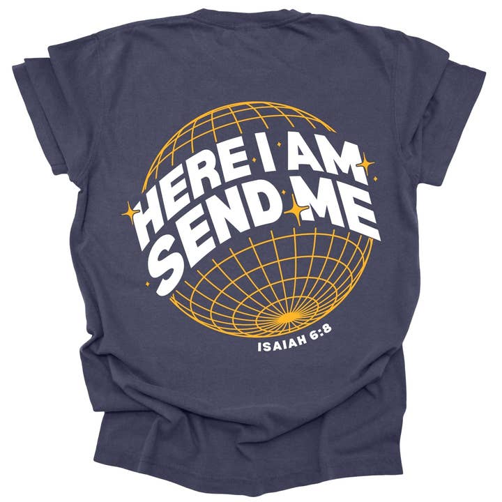 Here I Am, Send Me Tee – Isaiah 6:8 | Adult Unisex Tee for wholesale by Made By Yen